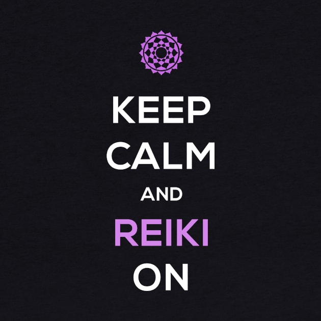 Keep Calm | Funny Chakra Qi Reiki Graphic by MeatMan